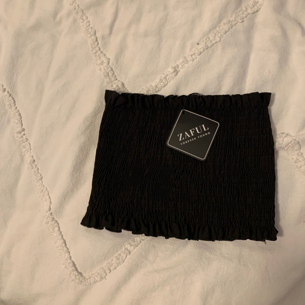 zaful black tube top